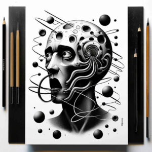 Surrealistyczne postacie - Free tattoo design ideas ai genereted - inkby.ai