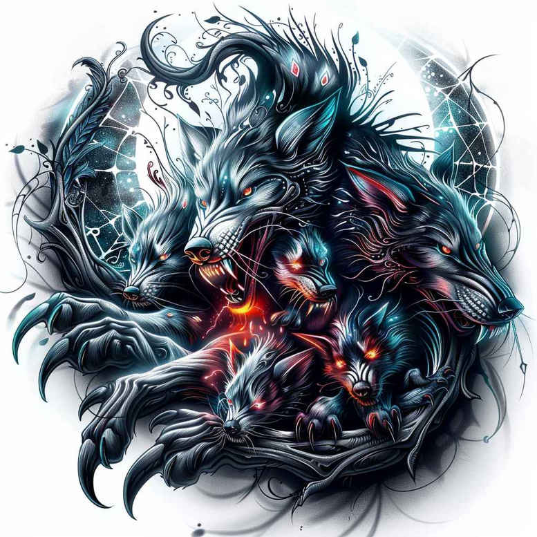 Inne mroczne - Free tattoo design ideas ai genereted - inkby.ai
