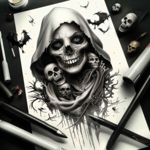 Inne mroczne - Free tattoo design ideas ai genereted - inkby.ai