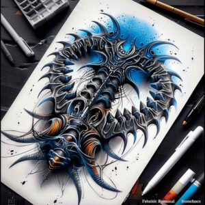 Biomechanika - Free tattoo design ideas ai genereted - inkby.ai