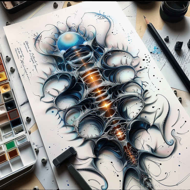 Biomechanika - Free tattoo design ideas ai genereted - inkby.ai