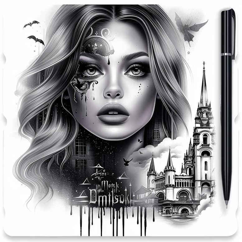 Inne mroczne - Free tattoo design ideas ai genereted - inkby.ai