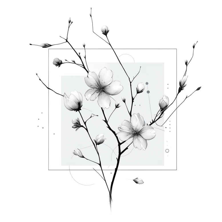 Gałązki - Free tattoo design ideas ai genereted - inkby.ai