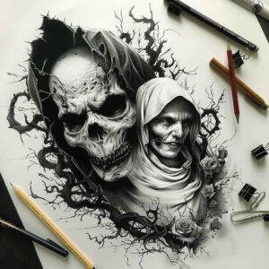 Inne mroczne - Free tattoo design ideas ai genereted - inkby.ai