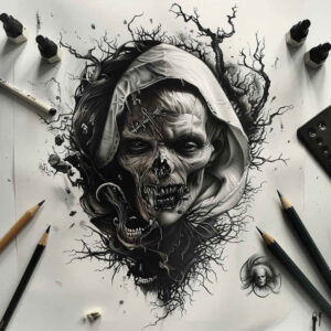 Inne mroczne - Free tattoo design ideas ai genereted - inkby.ai