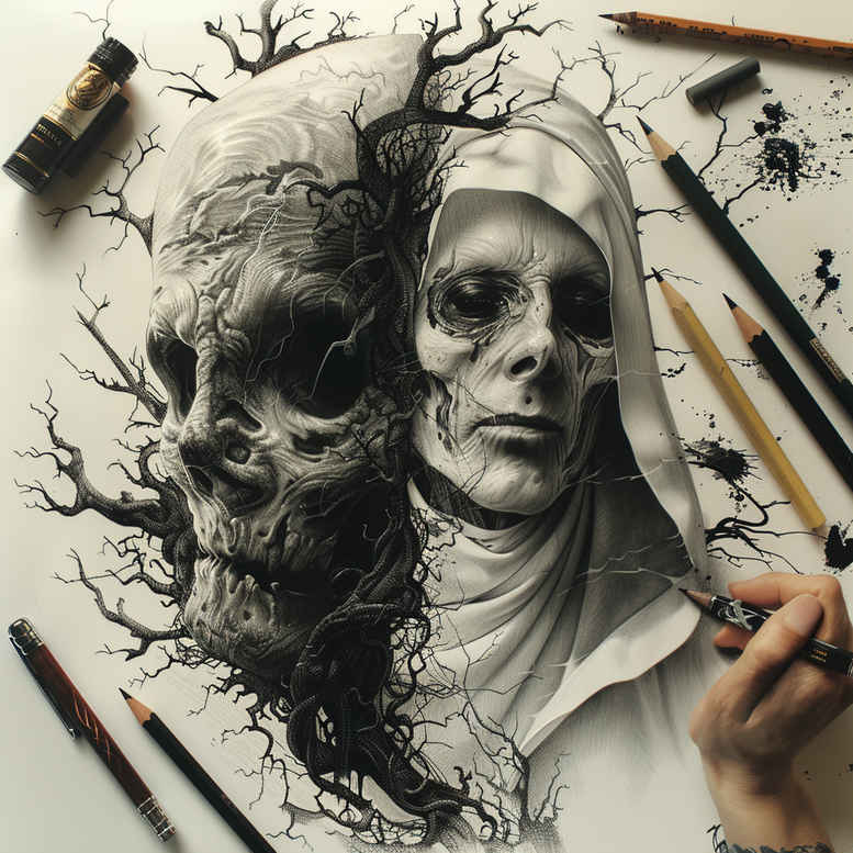 Inne mroczne - Free tattoo design ideas ai genereted - inkby.ai