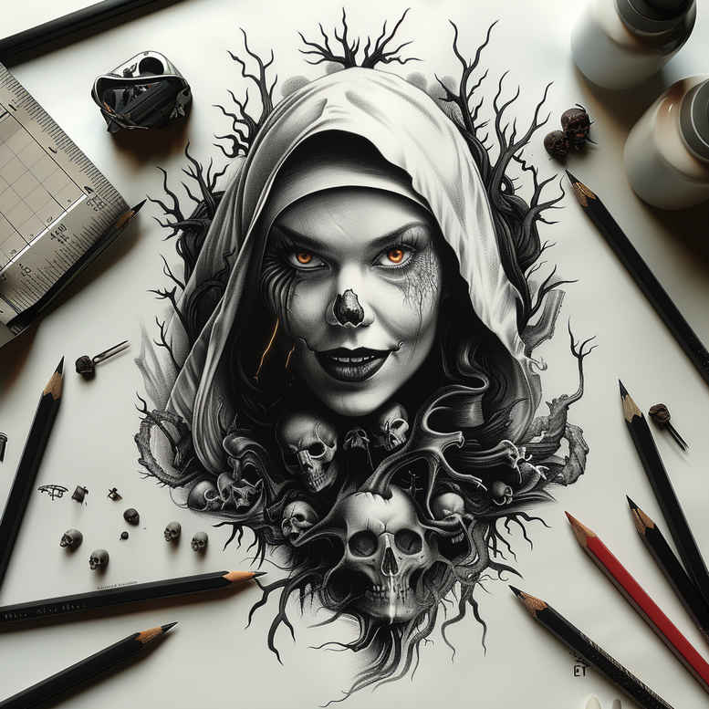 Inne mroczne - Free tattoo design ideas ai genereted - inkby.ai