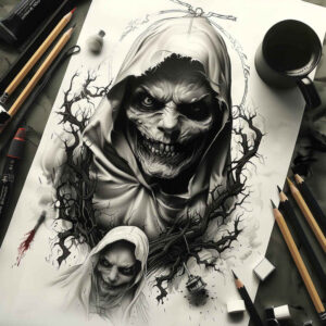 Inne mroczne - Free tattoo design ideas ai genereted - inkby.ai