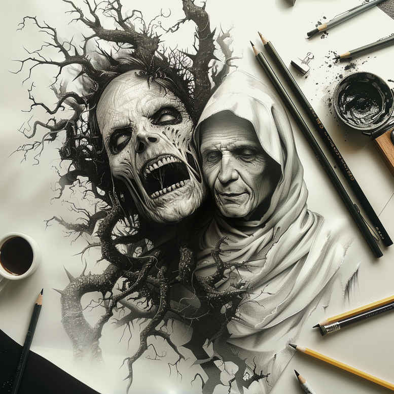 Inne mroczne - Free tattoo design ideas ai genereted - inkby.ai