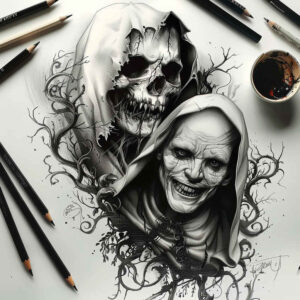 Inne mroczne - Free tattoo design ideas ai genereted - inkby.ai
