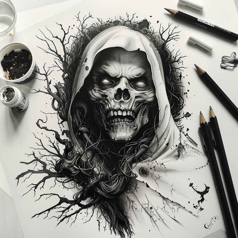 Inne mroczne - Free tattoo design ideas ai genereted - inkby.ai