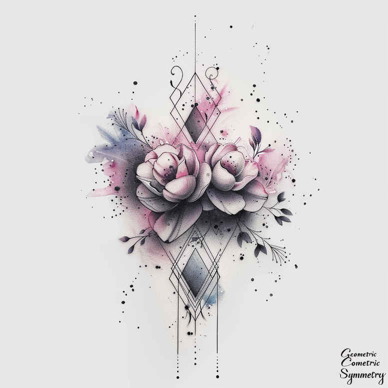 Delikatne kwiaty - Free tattoo design ideas ai genereted - inkby.ai