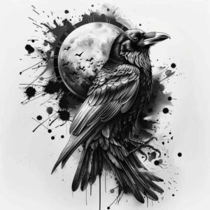 Kruki i wrony - Free tattoo design ideas ai genereted - inkby.ai