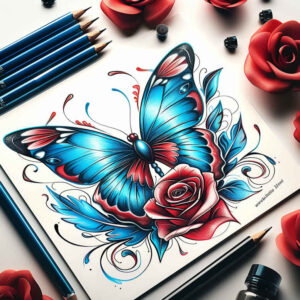 Motyle ćmy ważki - Free tattoo design ideas ai genereted - inkby.ai