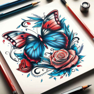 Motyle ćmy ważki - Free tattoo design ideas ai genereted - inkby.ai