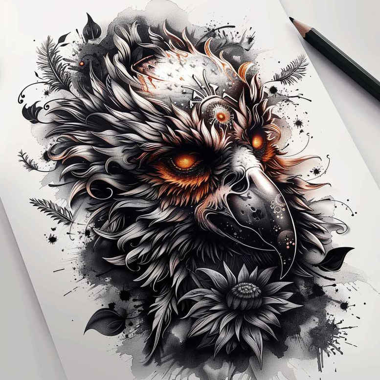 Inne mroczne - Free tattoo design ideas ai genereted - inkby.ai