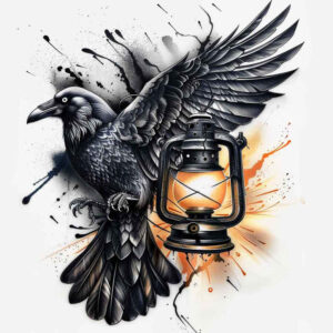 Kruki i wrony - Free tattoo design ideas ai genereted - inkby.ai