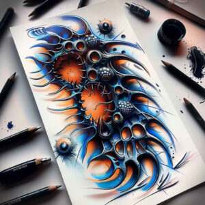 Biomechanika - Free tattoo design ideas ai genereted - inkby.ai