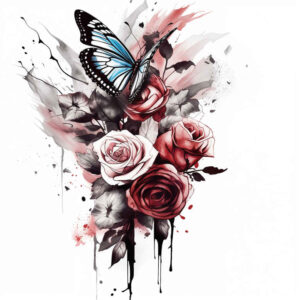 Motyle ćmy ważki - Free tattoo design ideas ai genereted - inkby.ai