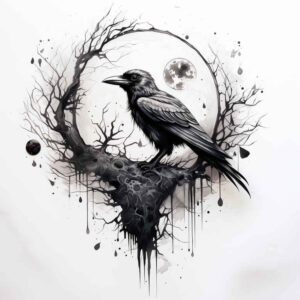 Kruki i wrony - Free tattoo design ideas ai genereted - inkby.ai
