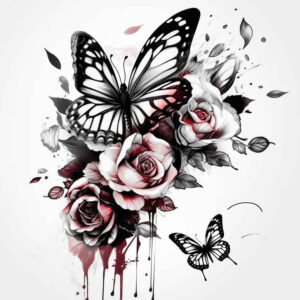 Motyle ćmy ważki - Free tattoo design ideas ai genereted - inkby.ai