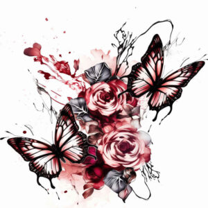 Motyle ćmy ważki - Free tattoo design ideas ai genereted - inkby.ai