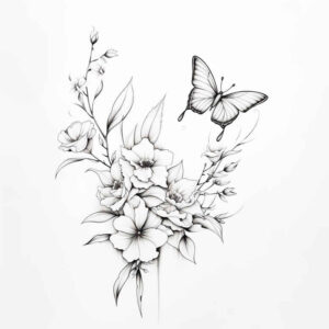 Motyle ćmy ważki - Free tattoo design ideas ai genereted - inkby.ai