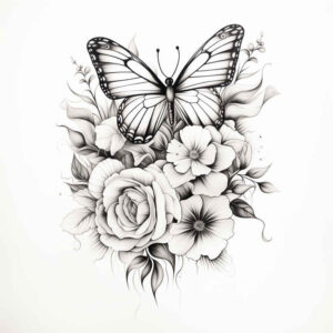 Motyle ćmy ważki - Free tattoo design ideas ai genereted - inkby.ai