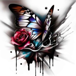 Motyle ćmy ważki - Free tattoo design ideas ai genereted - inkby.ai