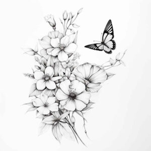 Motyle ćmy ważki - Free tattoo design ideas ai genereted - inkby.ai