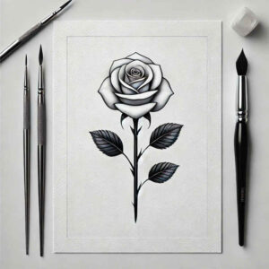 Delikatne kwiaty - Free tattoo design ideas ai genereted - inkby.ai