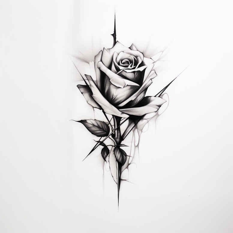 Delikatne kwiaty - Free tattoo design ideas ai genereted - inkby.ai