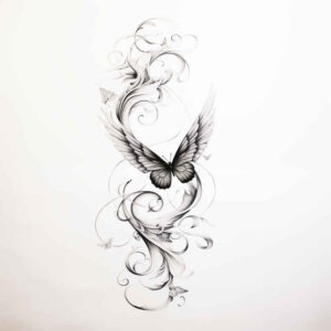 Motyle ćmy ważki - Free tattoo design ideas ai genereted - inkby.ai