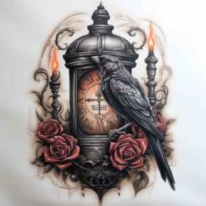 Kruki i wrony - Free tattoo design ideas ai genereted - inkby.ai