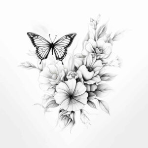Motyle ćmy ważki - Free tattoo design ideas ai genereted - inkby.ai