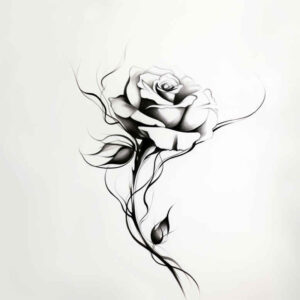Delikatne kwiaty - Free tattoo design ideas ai genereted - inkby.ai