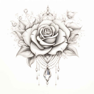Delikatne kwiaty - Free tattoo design ideas ai genereted - inkby.ai