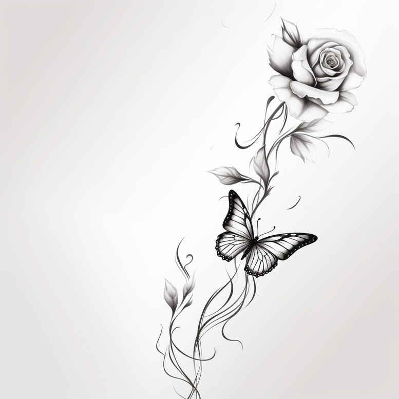 Motyle ćmy ważki - Free tattoo design ideas ai genereted - inkby.ai