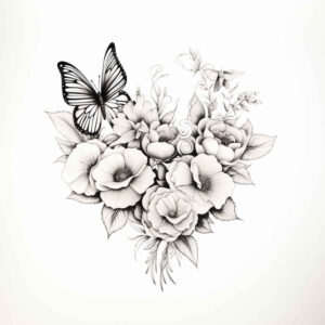 Motyle ćmy ważki - Free tattoo design ideas ai genereted - inkby.ai