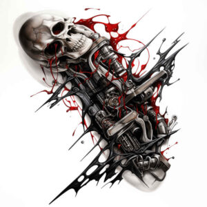 Biomechanika - Free tattoo design ideas ai genereted - inkby.ai