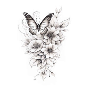 Motyle ćmy ważki - Free tattoo design ideas ai genereted - inkby.ai