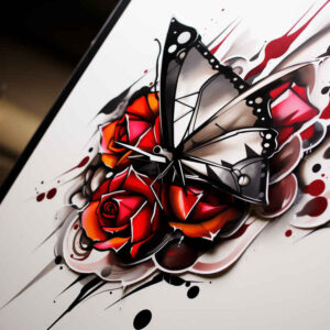 Motyle ćmy ważki - Free tattoo design ideas ai genereted - inkby.ai