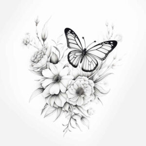 Motyle ćmy ważki - Free tattoo design ideas ai genereted - inkby.ai