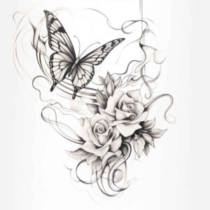 Motyle ćmy ważki - Free tattoo design ideas ai genereted - inkby.ai