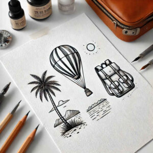 Podróże - Free tattoo design ideas ai genereted - inkby.ai