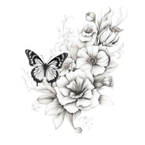 Motyle ćmy ważki - Free tattoo design ideas ai genereted - inkby.ai