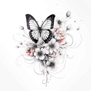 Motyle ćmy ważki - Free tattoo design ideas ai genereted - inkby.ai