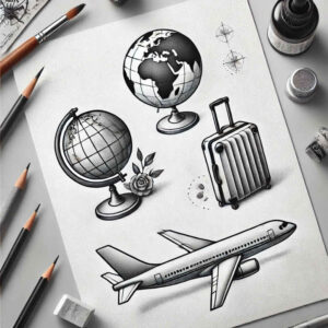 Podróże - Free tattoo design ideas ai genereted - inkby.ai
