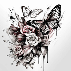 Motyle ćmy ważki - Free tattoo design ideas ai genereted - inkby.ai