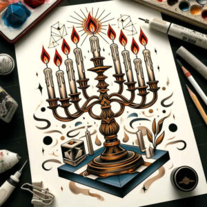 Świece - Free tattoo design ideas ai genereted - inkby.ai